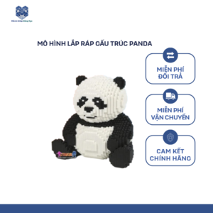 sản phẩm mô hình lắp ráp Mô Hình Lắp Ráp Gấu Trúc Panda 3D -