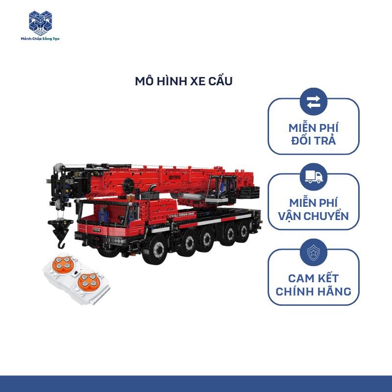 Mô Hình Lắp Ráp Xe Cẩu Kỹ Thuật Số Cao Cấp Cho Người Trẻ - Ảnh 3
