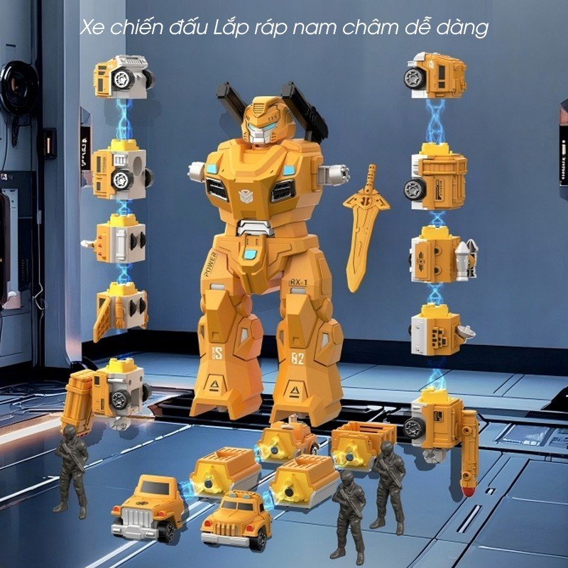 🤖MÔ HÌNH ROBOT BIẾN HÌNH CỠ LỚN 35CM (XOAY 360 ĐỘ) - Ảnh 4